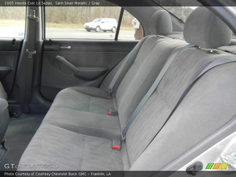 Satin Silver Metallic / Gray 2005 Honda Civic LX Sedan