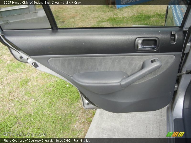 Satin Silver Metallic / Gray 2005 Honda Civic LX Sedan