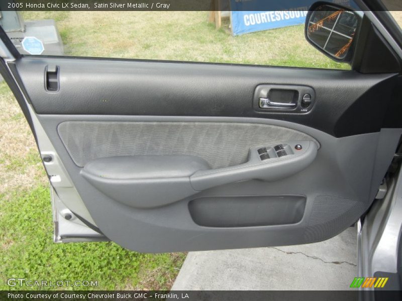 Satin Silver Metallic / Gray 2005 Honda Civic LX Sedan