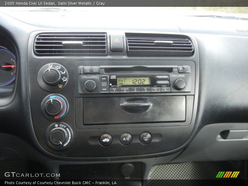 Satin Silver Metallic / Gray 2005 Honda Civic LX Sedan