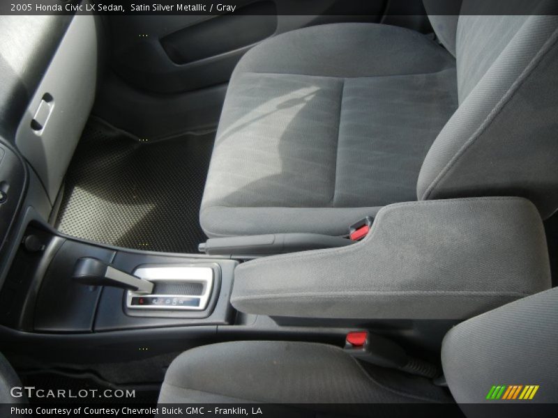 Satin Silver Metallic / Gray 2005 Honda Civic LX Sedan