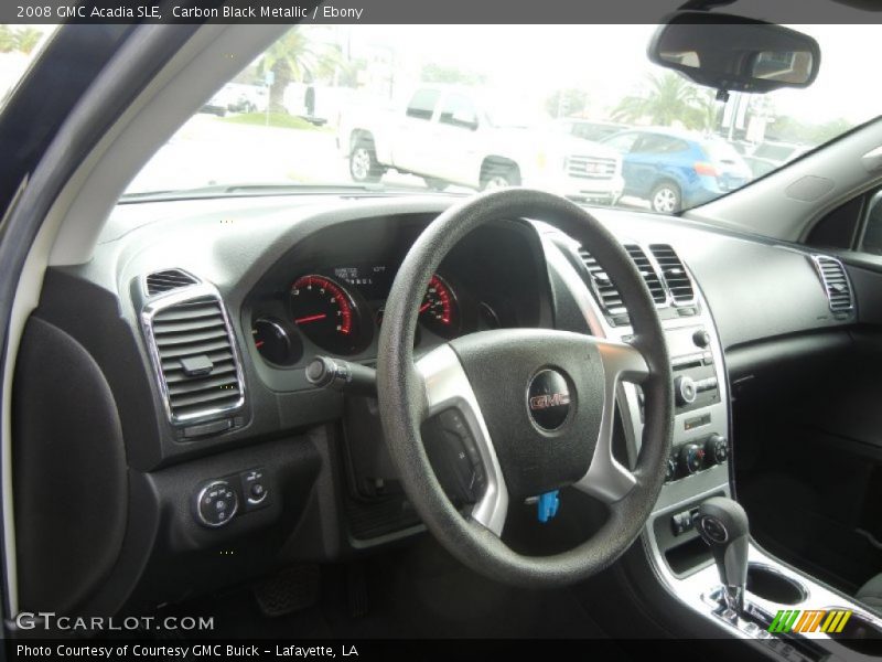 Carbon Black Metallic / Ebony 2008 GMC Acadia SLE