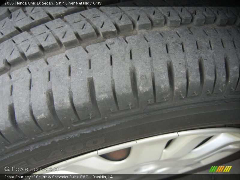 Satin Silver Metallic / Gray 2005 Honda Civic LX Sedan