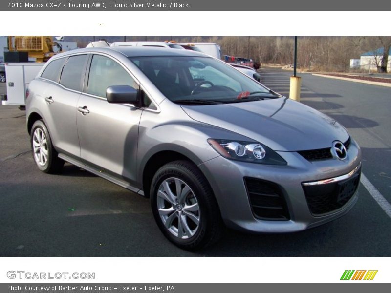 Liquid Silver Metallic / Black 2010 Mazda CX-7 s Touring AWD