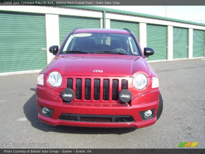 Inferno Red Crystal Pearl / Dark Slate Gray 2008 Jeep Compass RALLYE 4x4