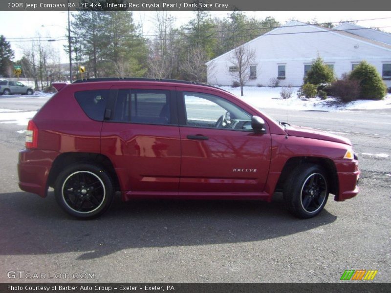 Inferno Red Crystal Pearl / Dark Slate Gray 2008 Jeep Compass RALLYE 4x4