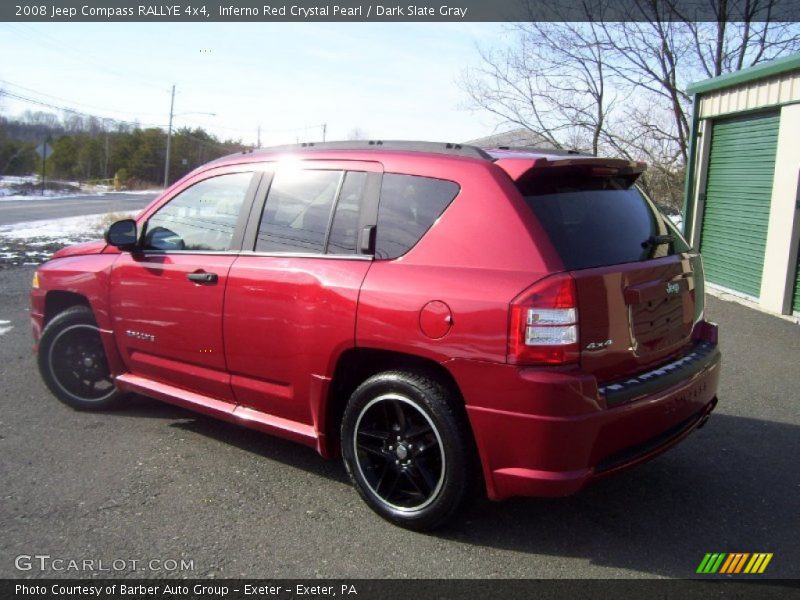 Inferno Red Crystal Pearl / Dark Slate Gray 2008 Jeep Compass RALLYE 4x4