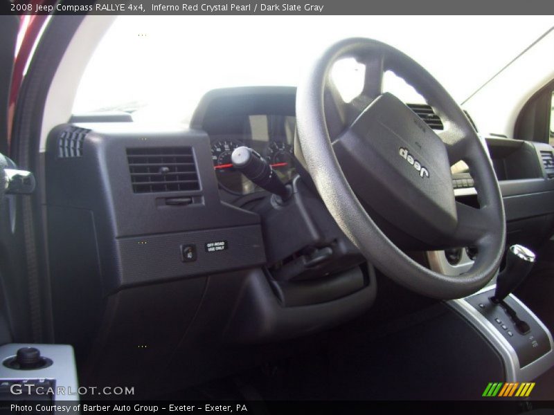 Inferno Red Crystal Pearl / Dark Slate Gray 2008 Jeep Compass RALLYE 4x4