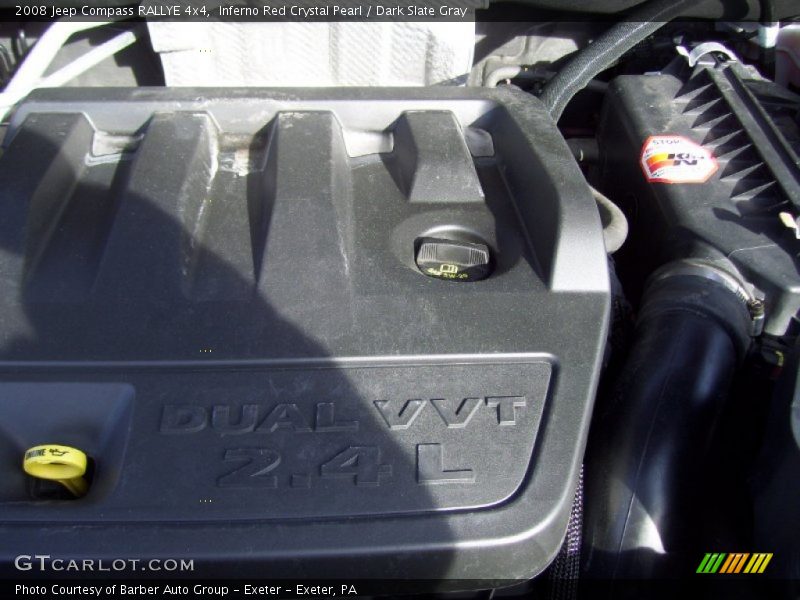 Inferno Red Crystal Pearl / Dark Slate Gray 2008 Jeep Compass RALLYE 4x4