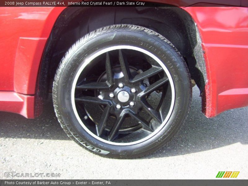 Inferno Red Crystal Pearl / Dark Slate Gray 2008 Jeep Compass RALLYE 4x4