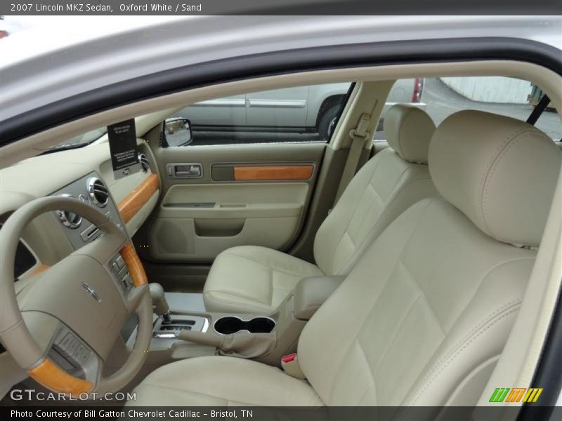 Oxford White / Sand 2007 Lincoln MKZ Sedan