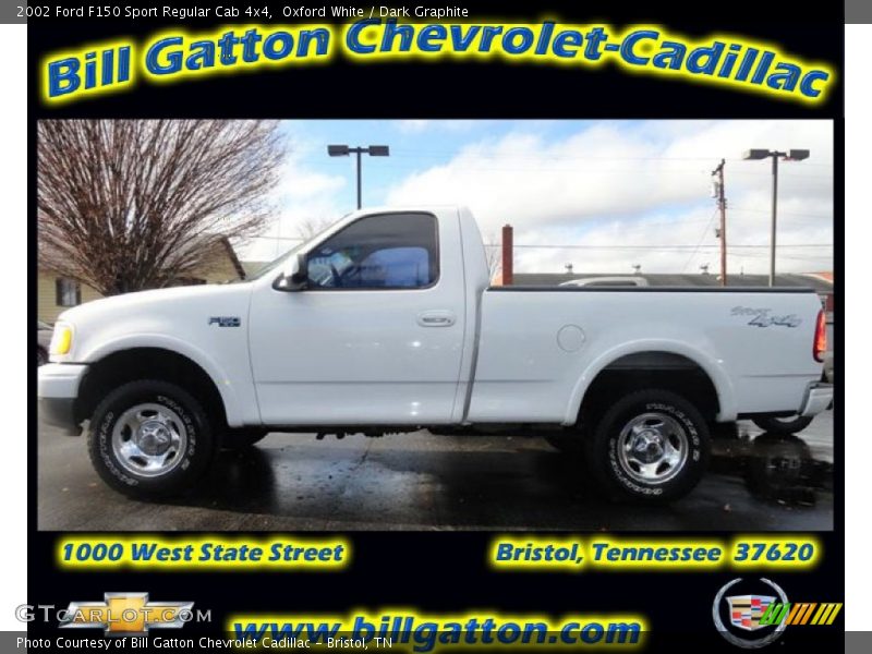 Oxford White / Dark Graphite 2002 Ford F150 Sport Regular Cab 4x4