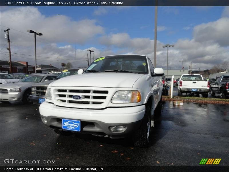 Oxford White / Dark Graphite 2002 Ford F150 Sport Regular Cab 4x4