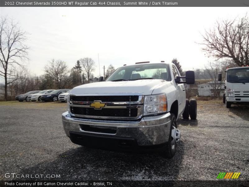  2012 Silverado 3500HD WT Regular Cab 4x4 Chassis Summit White