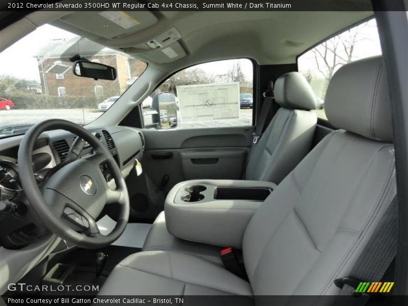  2012 Silverado 3500HD WT Regular Cab 4x4 Chassis Dark Titanium Interior