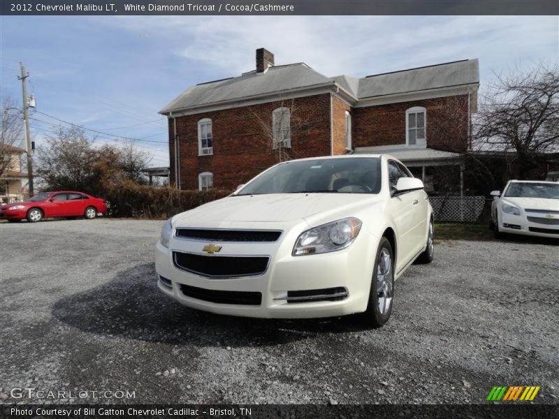 White Diamond Tricoat / Cocoa/Cashmere 2012 Chevrolet Malibu LT
