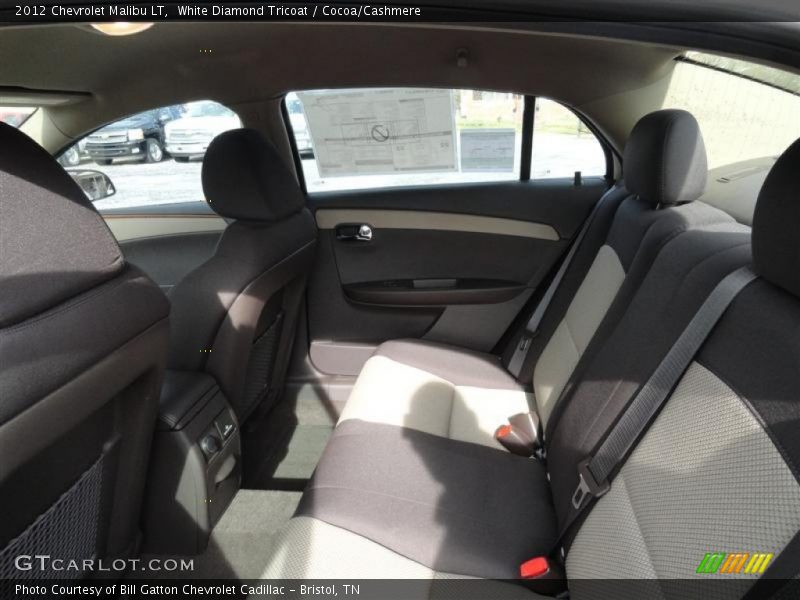 White Diamond Tricoat / Cocoa/Cashmere 2012 Chevrolet Malibu LT