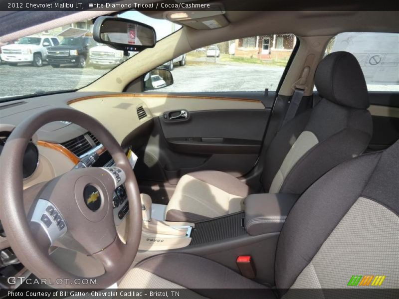 White Diamond Tricoat / Cocoa/Cashmere 2012 Chevrolet Malibu LT