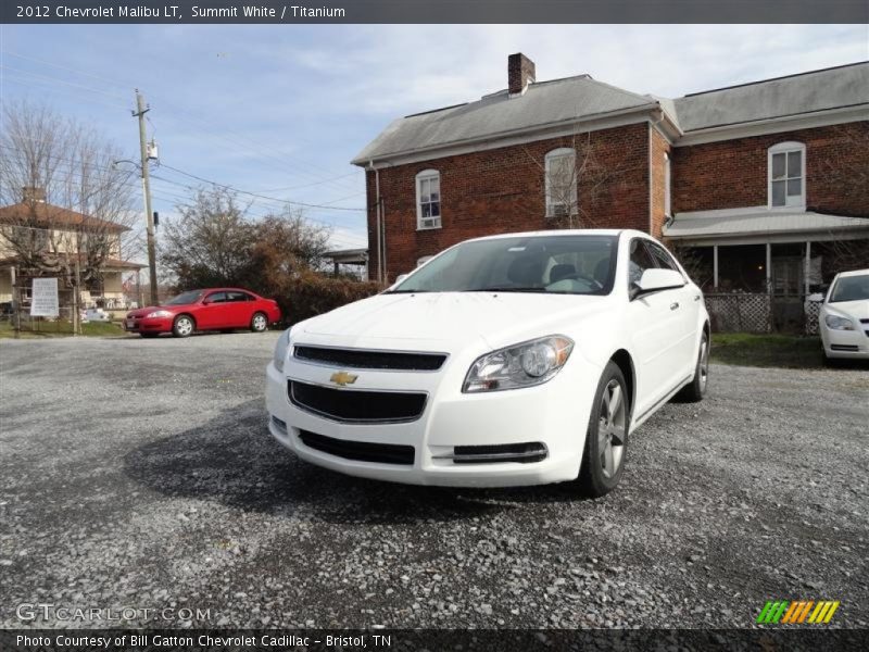 Summit White / Titanium 2012 Chevrolet Malibu LT
