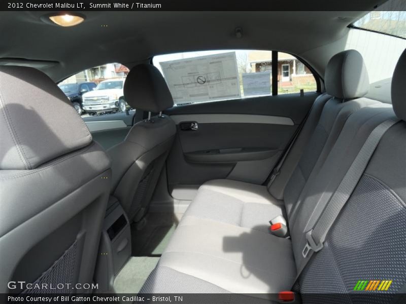 Summit White / Titanium 2012 Chevrolet Malibu LT