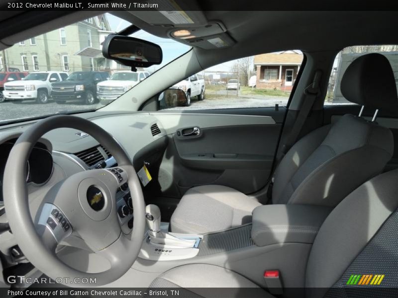 Summit White / Titanium 2012 Chevrolet Malibu LT