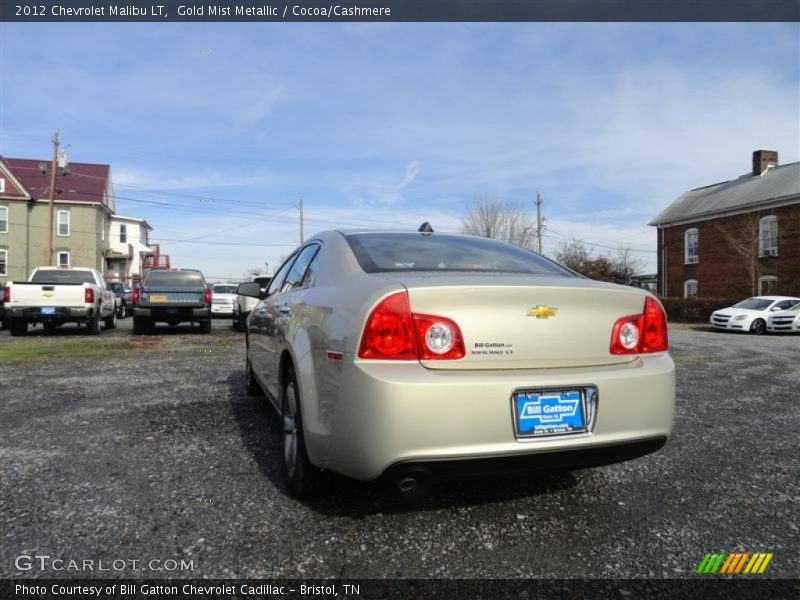 Gold Mist Metallic / Cocoa/Cashmere 2012 Chevrolet Malibu LT