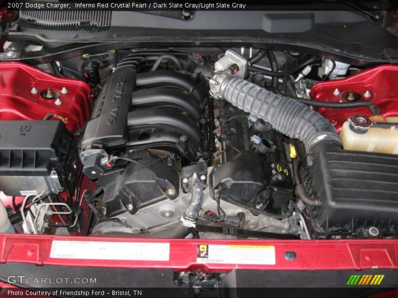Inferno Red Crystal Pearl / Dark Slate Gray/Light Slate Gray 2007 Dodge Charger