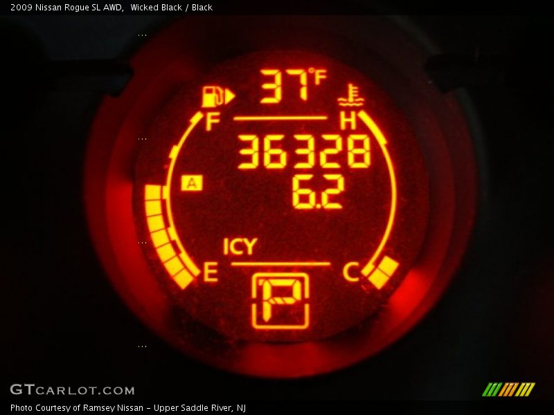 Wicked Black / Black 2009 Nissan Rogue SL AWD