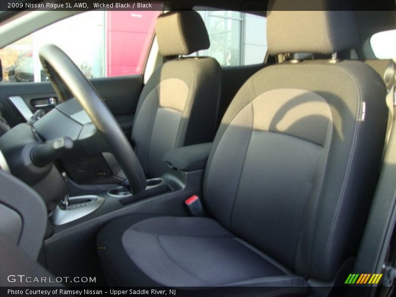 Wicked Black / Black 2009 Nissan Rogue SL AWD