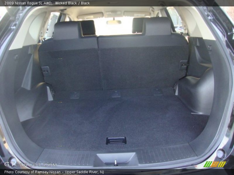 Wicked Black / Black 2009 Nissan Rogue SL AWD