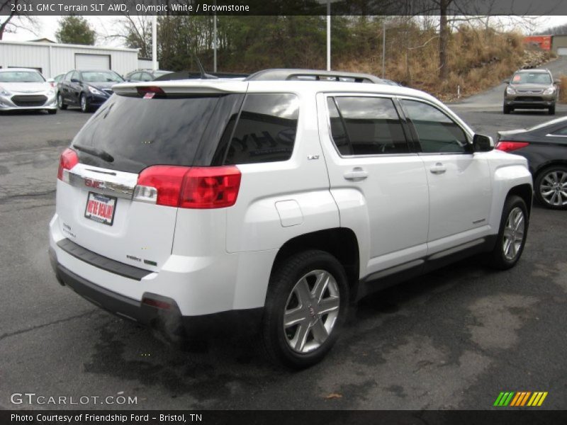 Olympic White / Brownstone 2011 GMC Terrain SLT AWD