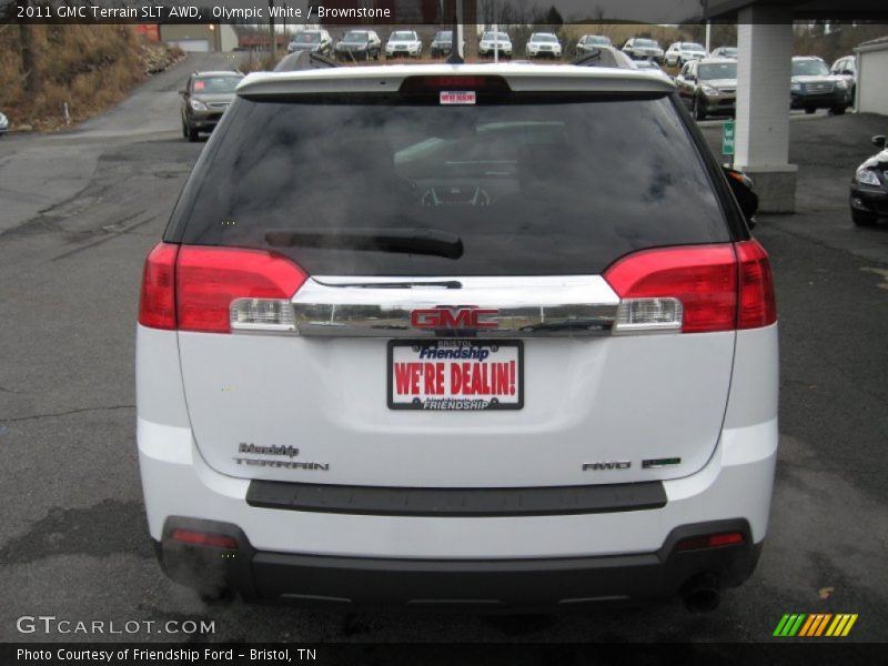 Olympic White / Brownstone 2011 GMC Terrain SLT AWD