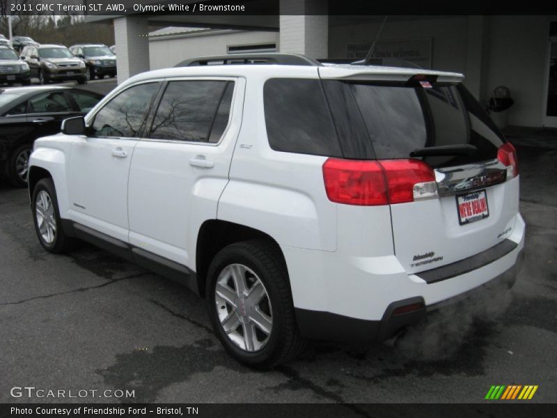 Olympic White / Brownstone 2011 GMC Terrain SLT AWD