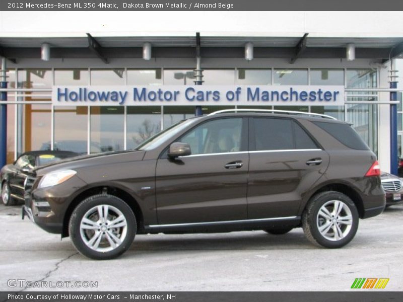 Dakota Brown Metallic / Almond Beige 2012 Mercedes-Benz ML 350 4Matic
