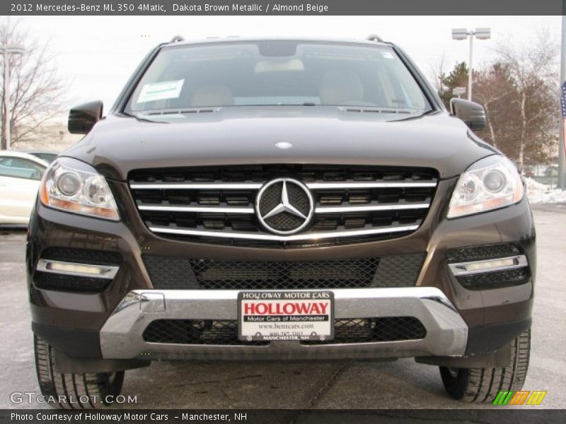 Dakota Brown Metallic / Almond Beige 2012 Mercedes-Benz ML 350 4Matic