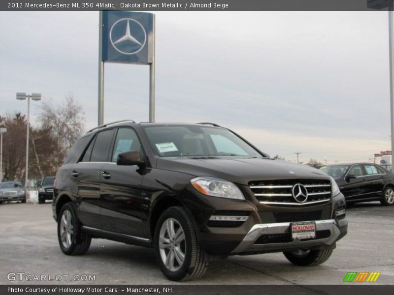 Dakota Brown Metallic / Almond Beige 2012 Mercedes-Benz ML 350 4Matic