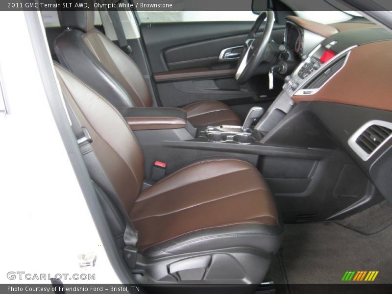 Olympic White / Brownstone 2011 GMC Terrain SLT AWD