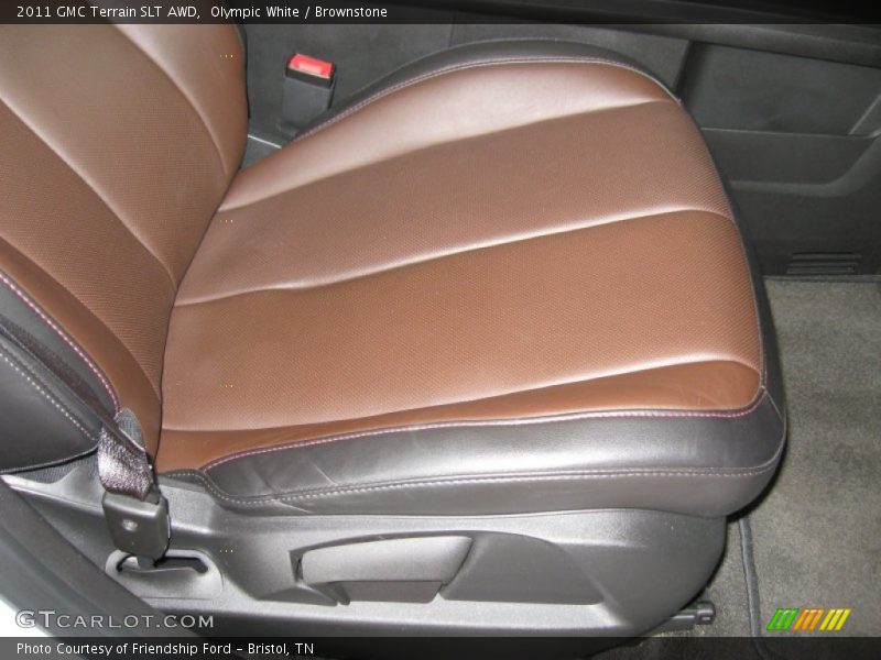 Olympic White / Brownstone 2011 GMC Terrain SLT AWD