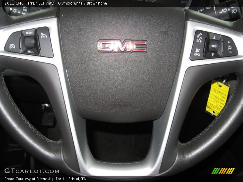 Olympic White / Brownstone 2011 GMC Terrain SLT AWD