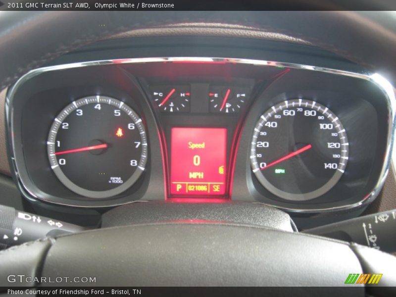 Olympic White / Brownstone 2011 GMC Terrain SLT AWD