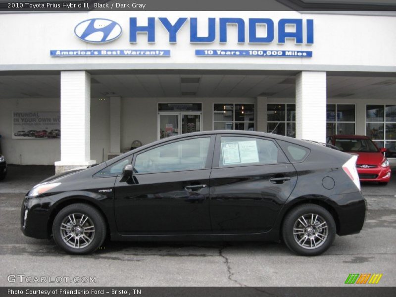 Black / Dark Gray 2010 Toyota Prius Hybrid III