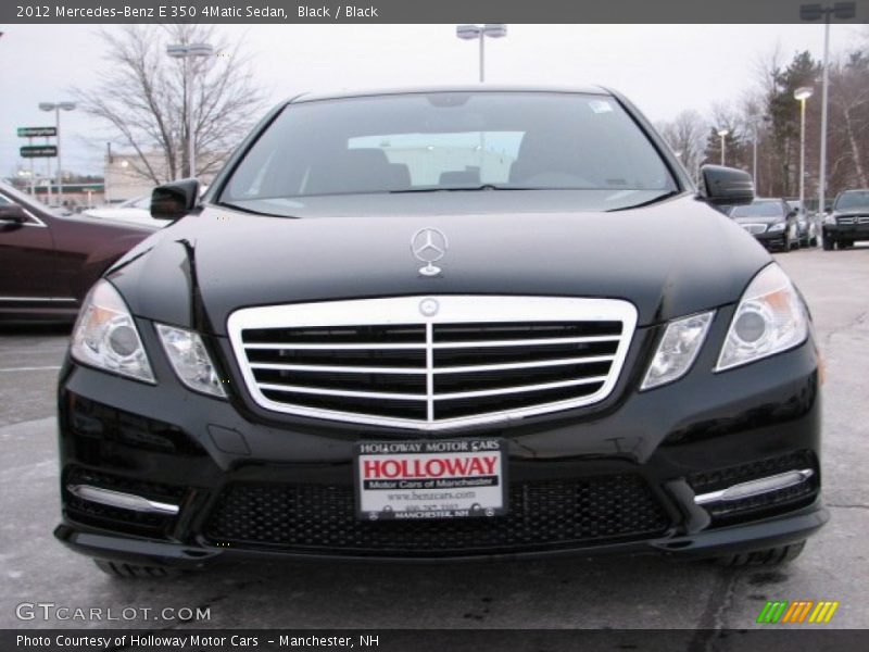 Black / Black 2012 Mercedes-Benz E 350 4Matic Sedan