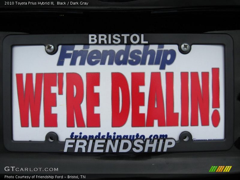 Black / Dark Gray 2010 Toyota Prius Hybrid III