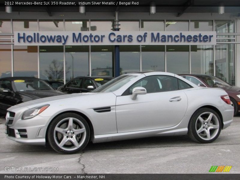 Iridium Silver Metallic / Bengal Red 2012 Mercedes-Benz SLK 350 Roadster