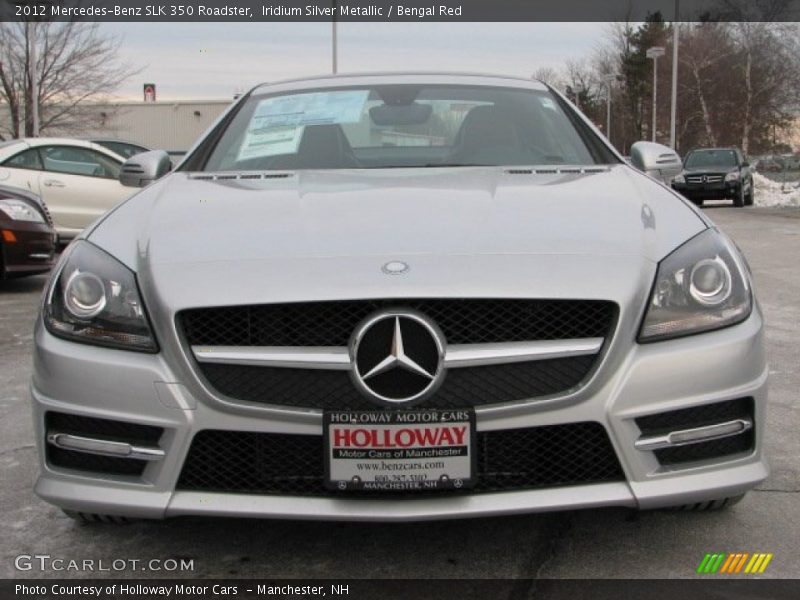 Iridium Silver Metallic / Bengal Red 2012 Mercedes-Benz SLK 350 Roadster