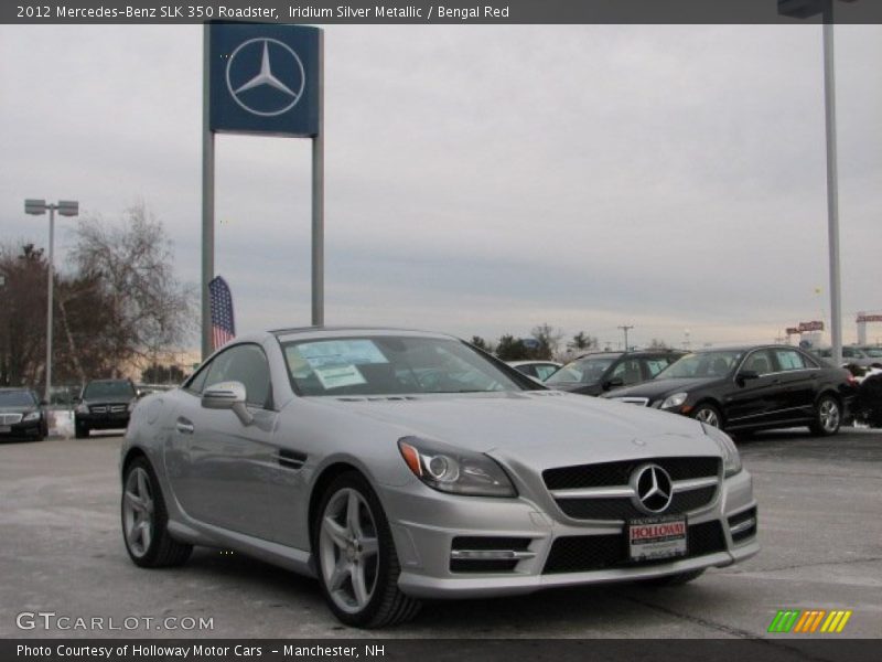 Iridium Silver Metallic / Bengal Red 2012 Mercedes-Benz SLK 350 Roadster