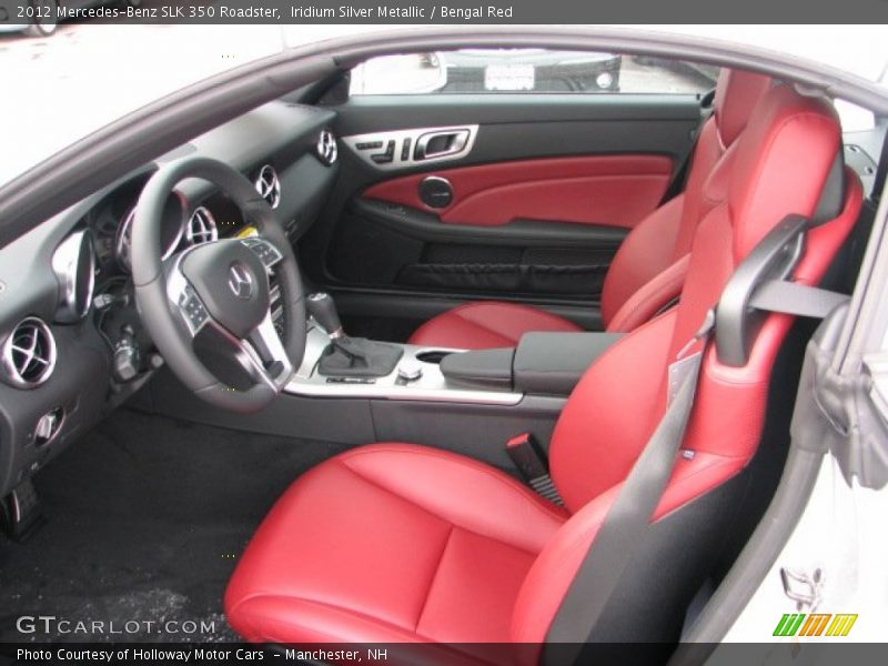 Front Seats in Bengal Red/Black - 2012 Mercedes-Benz SLK 350 Roadster