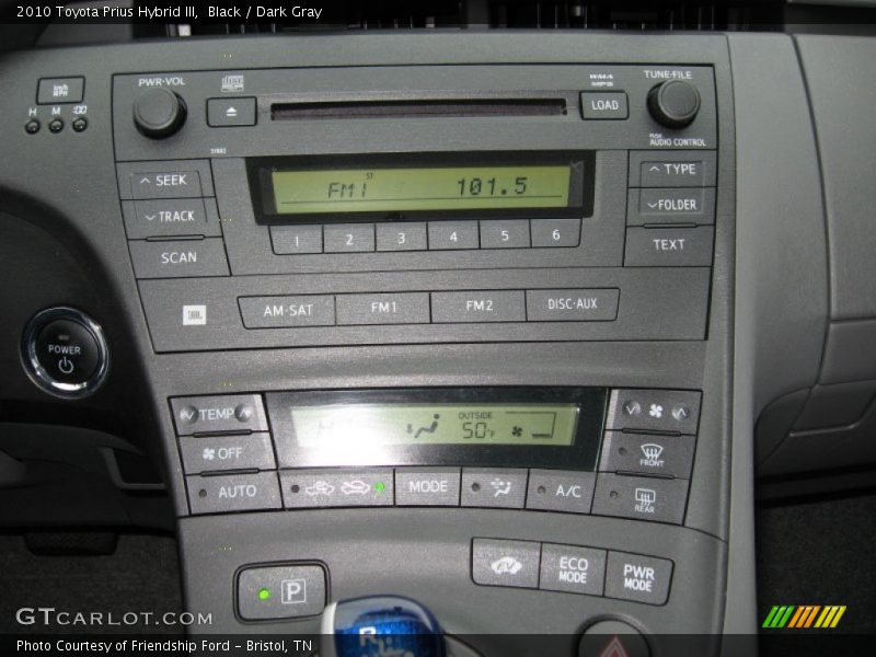 Controls of 2010 Prius Hybrid III