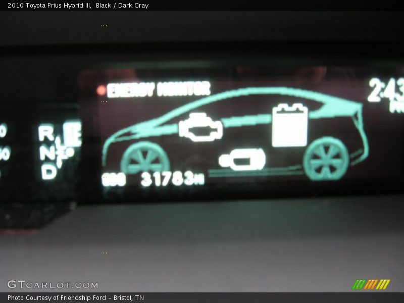 Black / Dark Gray 2010 Toyota Prius Hybrid III
