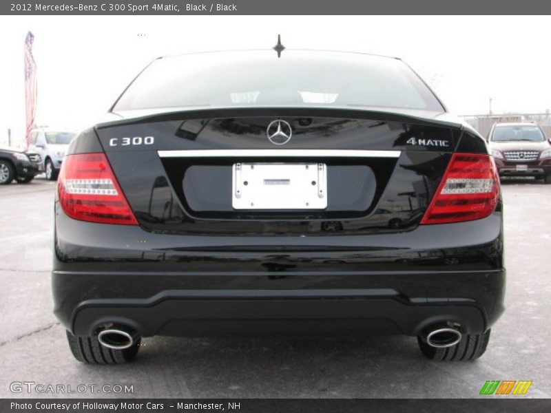 Black / Black 2012 Mercedes-Benz C 300 Sport 4Matic